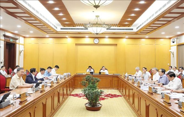 Tổng Bí thư Tô Lâm: Tăng cường kiểm tra, kịp thời 
tháo gỡ khó khăn khi vận hành bộ máy mới- Ảnh 1.