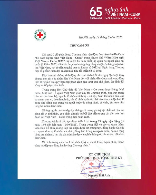 Vietnam raise over 318 billion VND in support of Cuba- Ảnh 2.