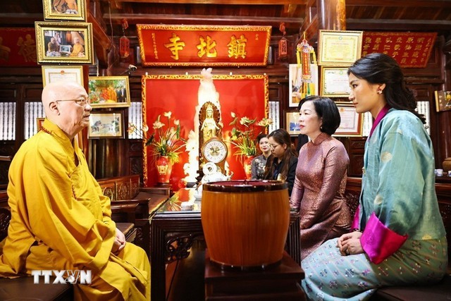Chủ tịch nước Lương Cường chủ trì chiêu đãi cấp nhà nước Quốc vương Bhutan - Ảnh 11.