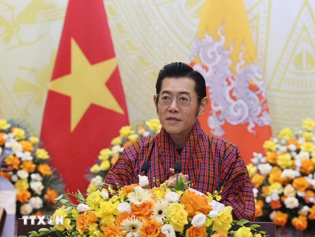 Chủ tịch nước Lương Cường chủ trì chiêu đãi cấp nhà nước Quốc vương Bhutan - Ảnh 7.