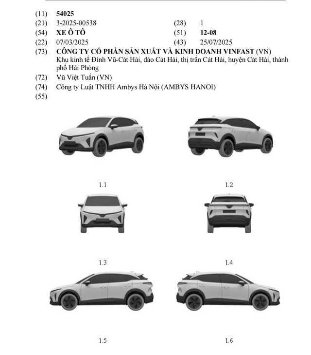 VinFast đăng ký bản quyền mẫu SUV mới , hứa hẹn nâng cấp ấn tượng - Ảnh 1. VinFast đăng ký bản quyền mẫu SUV mới , hứa hẹn nâng cấp ấn tượng - Ảnh 1.