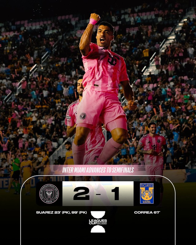 Inter Miami vào bán kết Leagues Cup, "bão" tranh cãi khi HLV chỉ đạo từ khán đài- Ảnh 2. Inter Miami vào bán kết Leagues Cup, "bão" tranh cãi khi HLV chỉ đạo từ khán đài- Ảnh 2.