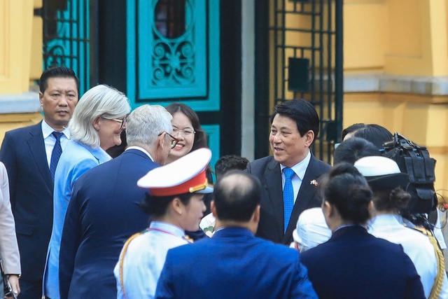 Chủ tịch nước Lương Cường chủ trì lễ đón cấp Nhà nước Toàn quyền Úc- Ảnh 4. Chủ tịch nước Lương Cường chủ trì lễ đón cấp Nhà nước Toàn quyền Úc- Ảnh 4.