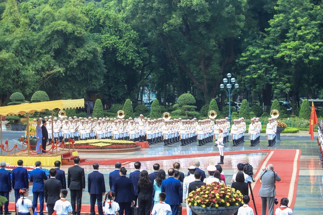 Chủ tịch nước Lương Cường chủ trì lễ đón cấp Nhà nước Toàn quyền Úc- Ảnh 9. Chủ tịch nước Lương Cường chủ trì lễ đón cấp Nhà nước Toàn quyền Úc- Ảnh 9.
