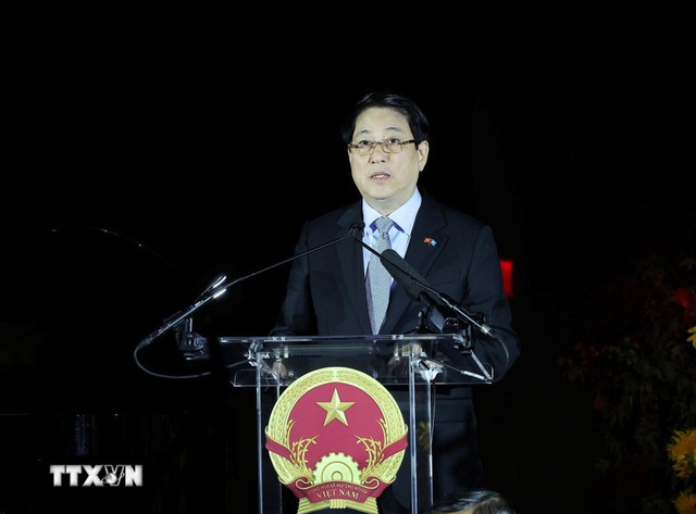 Chủ tịch nước Lương Cường chủ trì chiêu đãi kỷ niệm 80 năm Quốc khánh Việt Nam tại Mỹ - Ảnh 1.
