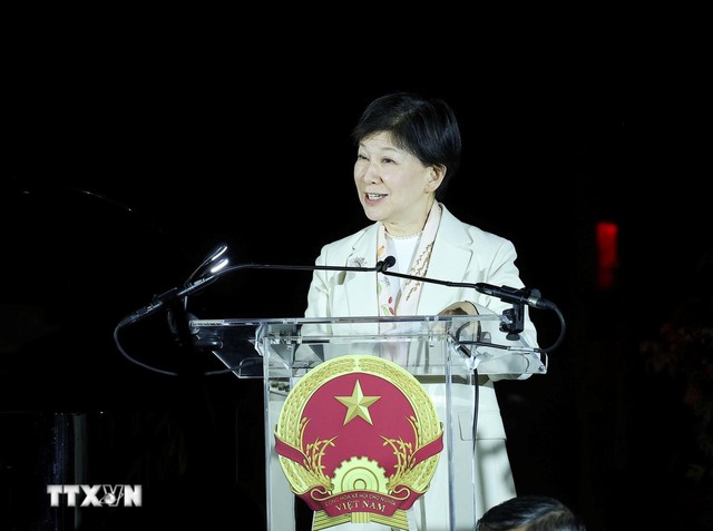Chủ tịch nước Lương Cường chủ trì chiêu đãi kỷ niệm 80 năm Quốc khánh Việt Nam tại Mỹ - Ảnh 2.