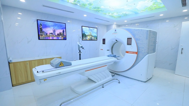 Bệnh viện Triều An ra mắt máy CT phổ đếm Photon - Ảnh 1.