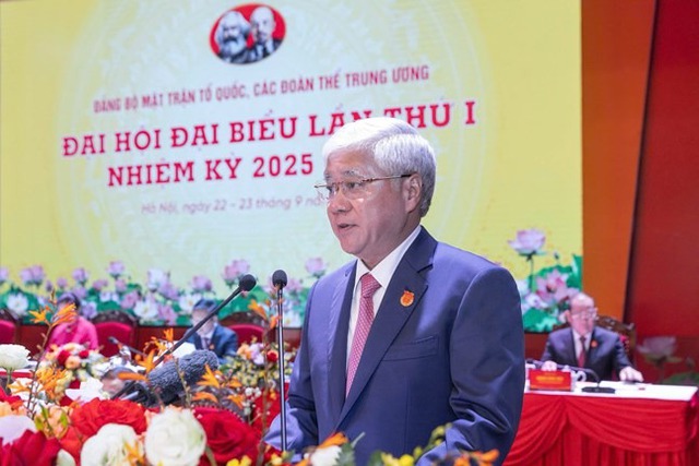 Tổng Bí thư Tô Lâm và Thủ tướng Phạm Minh Chính dự Đại hội Đảng bộ MTTQ Trung ương - Ảnh 8.