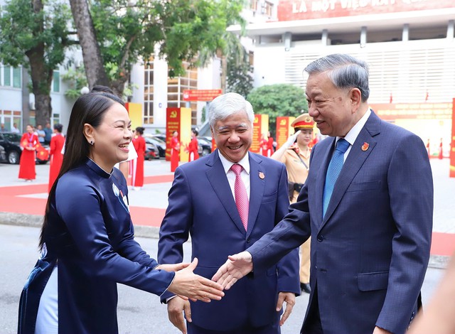 Tổng Bí thư Tô Lâm và Thủ tướng Phạm Minh Chính dự Đại hội Đảng bộ MTTQ Trung ương - Ảnh 2.