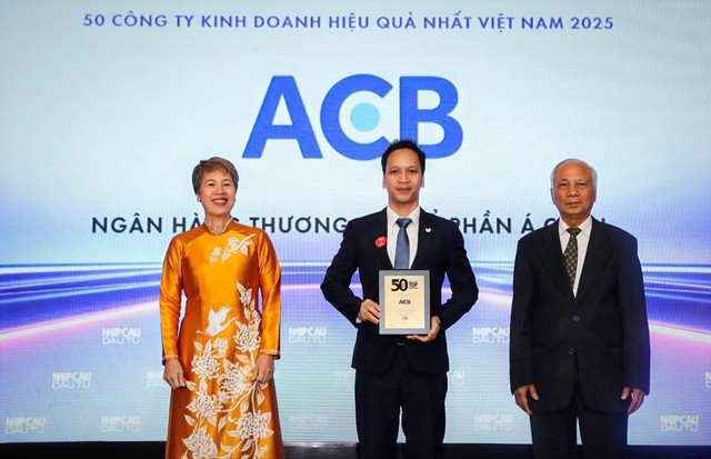 ACB lần thứ 9 được vinh danh "50 công ty kinh doanh hiệu quả nhất Việt Nam"- Ảnh 1.