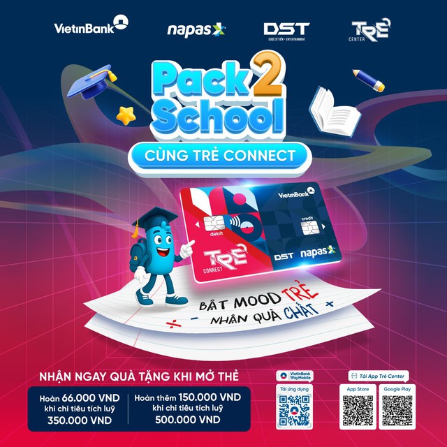 Mở thẻ Trẻ Connect Vietinbank nhận ngay khuyến mãi hấp dẫn từ NAPAS- Ảnh 1.