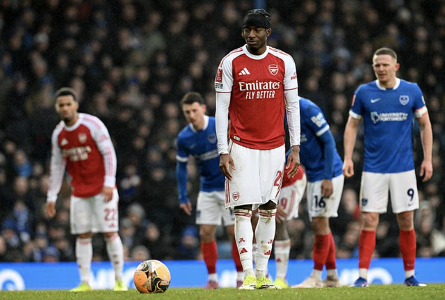 Martinelli lập hat-trick, Arsenal hạ Portsmouth vào vòng 4 FA Cup - Ảnh 3.