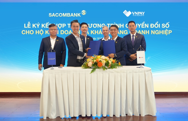 Sacombank và VNPay giúp hộ kinh doanh nộp thuế số - Ảnh 1.