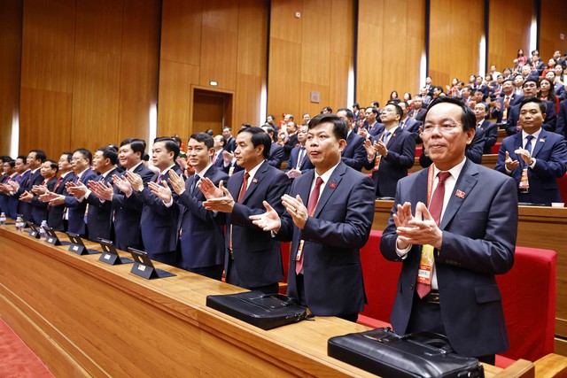 Chủ tịch nước Lương Cường trình bày diễn văn khai mạc Đại hội XIV của Đảng - Ảnh 2.