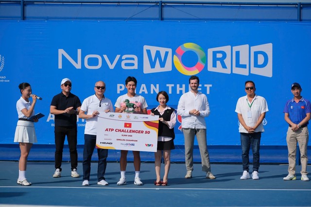 Soonwoo Kwon giành chức vô địch giải ATP Challenger 50 tại NovaWorld Phan Thiet - Ảnh 1.
