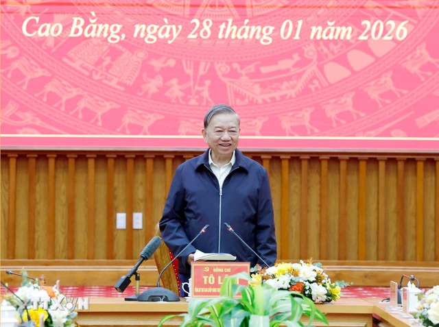Tổng B&iacute; thư T&ocirc; L&acirc;m: Ph&aacute;t triển Cao Bằng theo hướng bền vững v&agrave; hiệu quả 2026 - Ảnh 2.