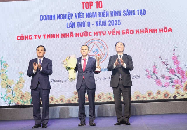 Yến sào Khánh Hòa lần thứ 5 đạt Top 10 Doanh nghiệp Việt Nam điển hình sáng tạo xuất sắc - Ảnh 1.