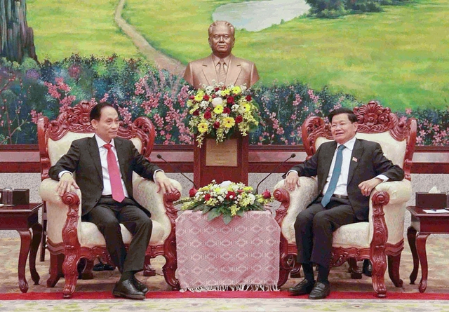 Đặc ph&aacute;i vi&ecirc;n T&ocirc; L&acirc;m ch&uacute;c mừng Đại hội Đảng Nh&acirc;n d&acirc;n C&aacute;ch mạng L&agrave;o th&agrave;nh c&ocirc;ng - Ảnh 1.