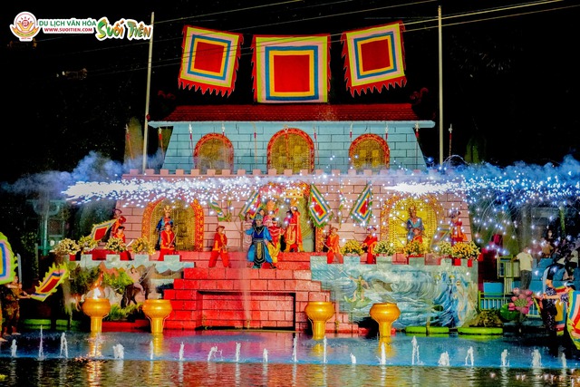 KDL Suối Tiên rực rỡ với show diễn "Sơn Tinh – Thủy Tinh và 14 vị anh hùng dân tộc" - Ảnh 5.