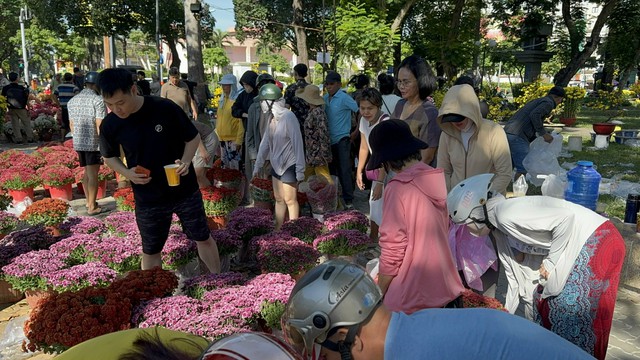 Chợ hoa Tết 2026: Nhiều l&ocirc; hoa kiểng đ&atilde; b&aacute;n hết sạch tại TP HCM - Ảnh 1.