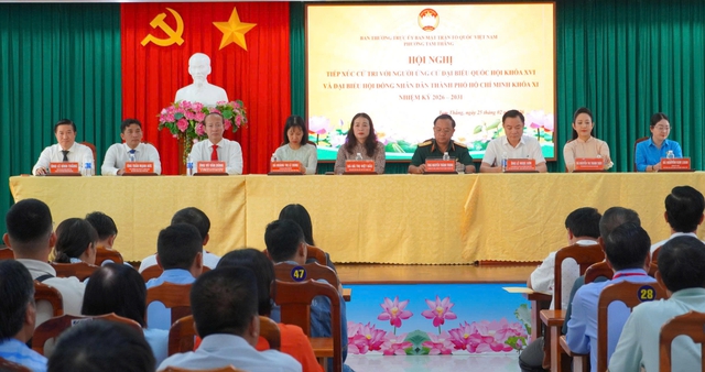 Phường Tam Thắng tổ chức hội nghị tiếp xúc cử tri chuẩn bị cho bầu cử 2026 - Ảnh 1. Phường Tam Thắng tổ chức hội nghị tiếp xúc cử tri chuẩn bị cho bầu cử 2026 - Ảnh 1.
