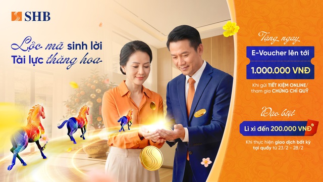Khởi đầu năm mới, rinh ngay lộc lớn từ SHB với tổng giá trị quà tặng hơn 4,5 tỉ đồng - Ảnh 2.