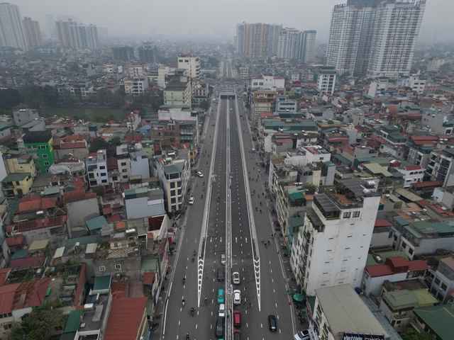 Hầm chui Kim Đồng - Giải Ph&oacute;ng sắp th&ocirc;ng tuyến , giảm &ugrave;n tắc giao th&ocirc;ng H&agrave; Nội - Ảnh 3.