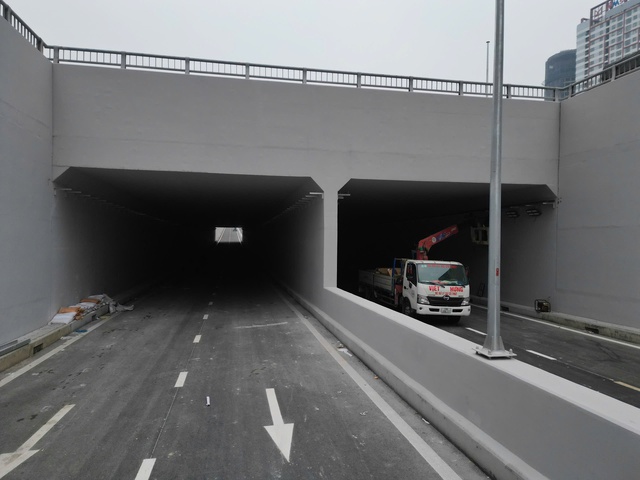 Hầm chui Kim Đồng - Giải Ph&oacute;ng sắp th&ocirc;ng tuyến , giảm &ugrave;n tắc giao th&ocirc;ng H&agrave; Nội - Ảnh 5.