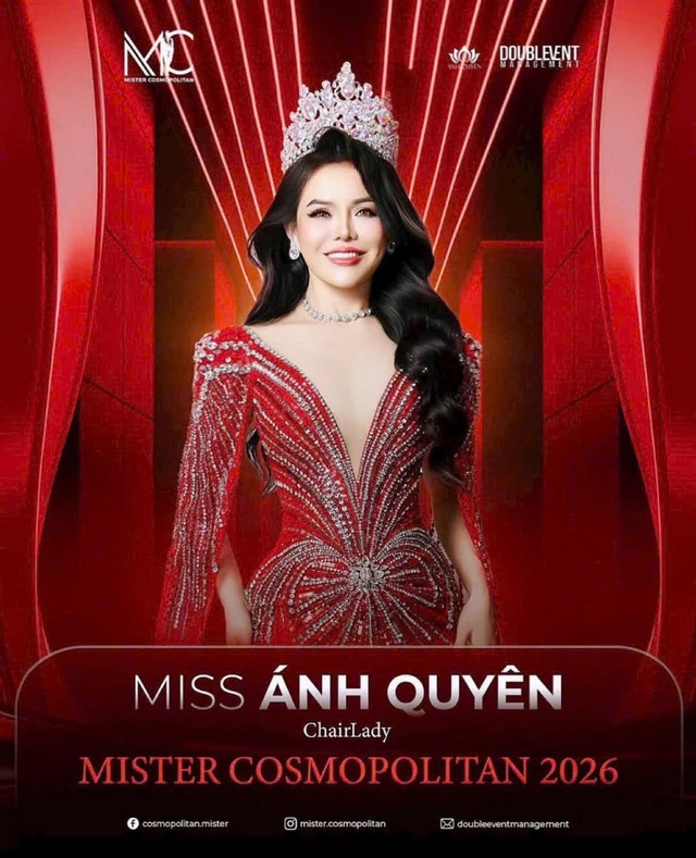 Á hậu Ánh Quyên làm Trưởng Ban Tổ chức Mister Cosmopolitan 2026 tại Việt Nam - Ảnh 1.
