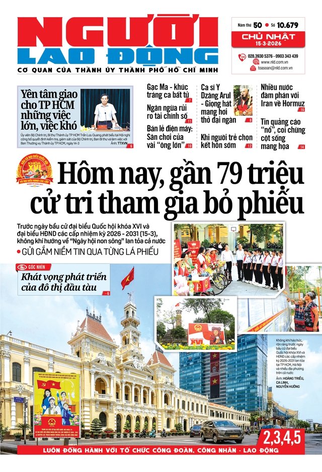 Báo in ngày 15-3: Thời khắc quan trọng trong kỷ nguyên mới - Ảnh 1.