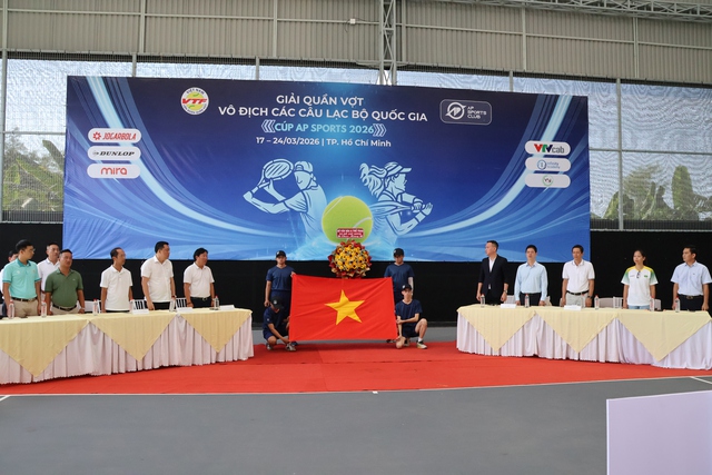 Gần 100 tay vợt tranh tài tại Giải Quần vợt Vô địch các CLB Quốc gia – Cúp AP Sports 2026 - Ảnh 1.