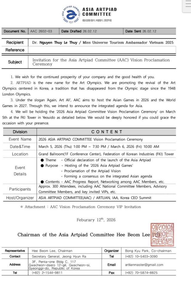 Doanh nhân Lê Thùy dự sự kiện của Ủy ban ArtPiad Châu Á tại Seoul - Ảnh 2.