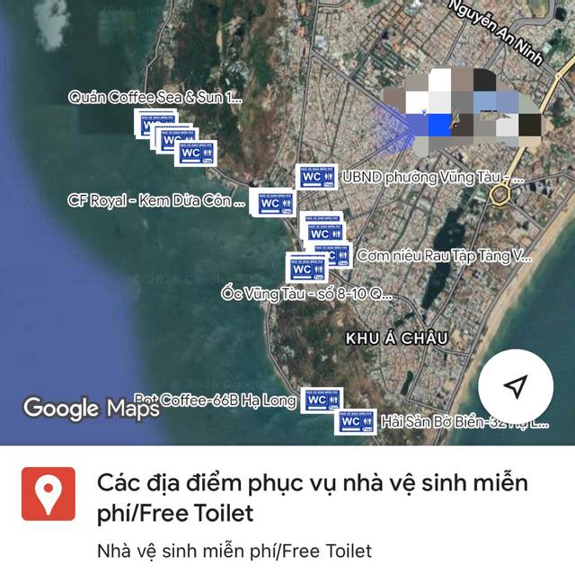 Phường Vũng Tàu công bố bãi giữ xe, điểm nhà vệ sinh miễn phí phục vụ du khách - Ảnh 2.