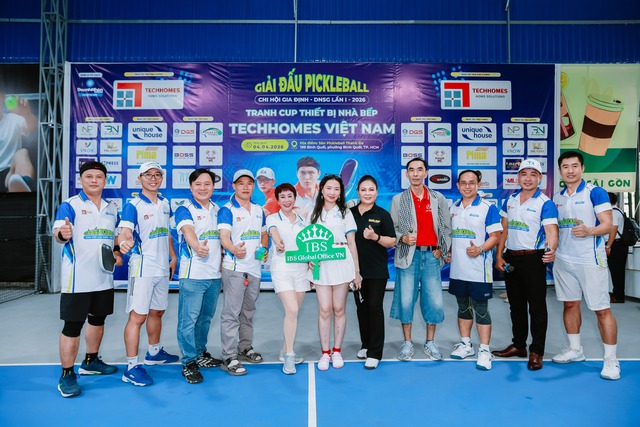 Giải Pickleball Chi hội Gia Định-DNSG lần 1-Tranh cúp thiết bị nhà bếp Techhomes Việt Nam - Ảnh 3.