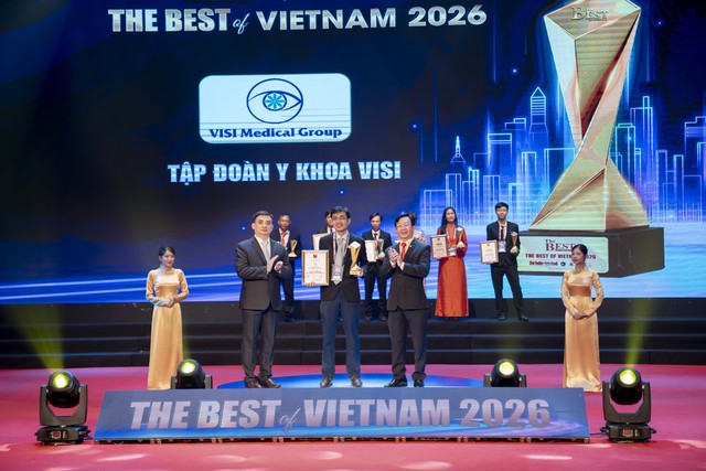 Hệ thống Bệnh viện Mắt VISI được vinh danh “Dịch vụ y tế nhãn khoa chất lượng tốt nhất Việt Nam 2026 - Ảnh 1.