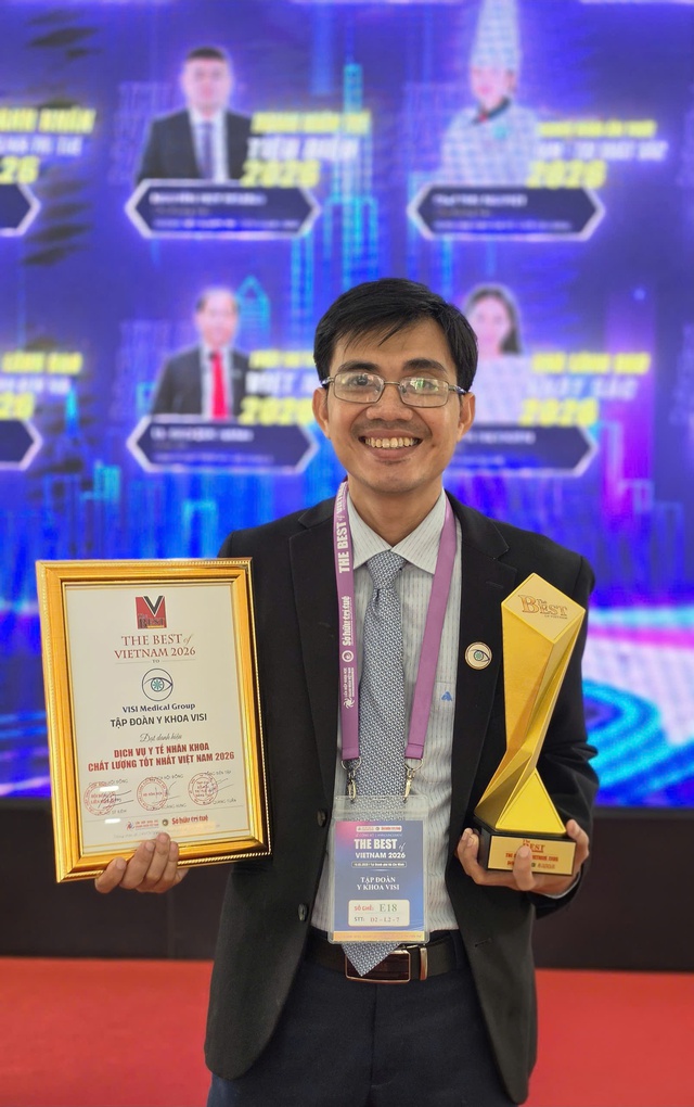 Hệ thống Bệnh viện Mắt VISI được vinh danh “Dịch vụ y tế nhãn khoa chất lượng tốt nhất Việt Nam 2026 - Ảnh 2.