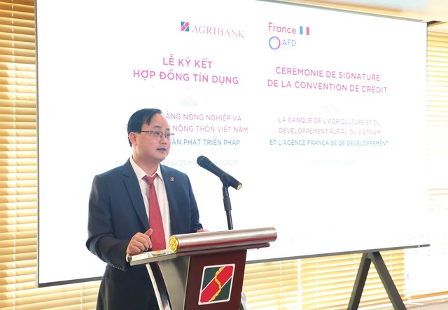 Agribank ký kết Hợp đồng tín dụng Hạn mức tài chính khí hậu với Cơ quan Phát triển Pháp - Ảnh 2. Agribank ký kết Hợp đồng tín dụng Hạn mức tài chính khí hậu với Cơ quan Phát triển Pháp - Ảnh 2.