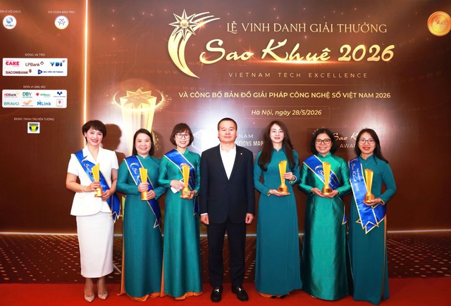 6 giải pháp ngân hàng số của BIDV đạt giải Sao Khuê 2026 - Ảnh 1. 6 giải pháp ngân hàng số của BIDV đạt giải Sao Khuê 2026 - Ảnh 1.