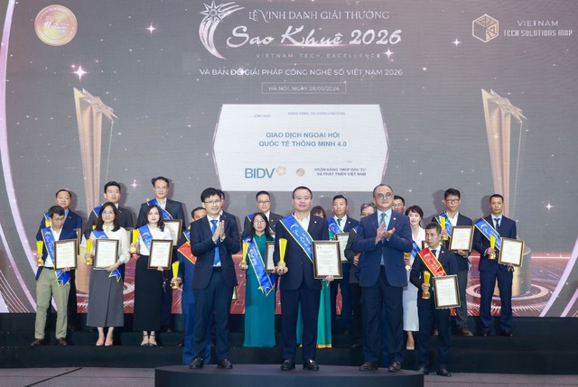 6 giải pháp ngân hàng số của BIDV đạt giải Sao Khuê 2026 - Ảnh 2. 6 giải pháp ngân hàng số của BIDV đạt giải Sao Khuê 2026 - Ảnh 2.
