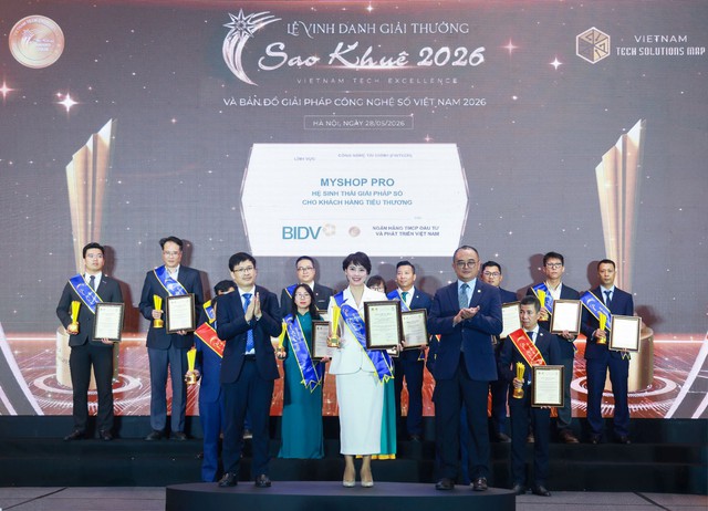 6 giải pháp ngân hàng số của BIDV đạt giải Sao Khuê 2026 - Ảnh 3. 6 giải pháp ngân hàng số của BIDV đạt giải Sao Khuê 2026 - Ảnh 3.