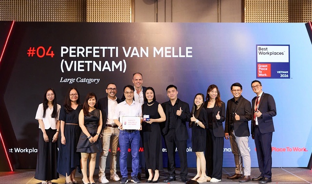 Perfetti Van Melle Việt Nam ghi danh Top 4 nơi làm việc xuất sắc hàng đầu Việt Nam 2026 - Ảnh 1.