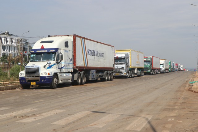 H&agrave;ng trăm xe container sầu ri&ecirc;ng đậu k&iacute;n tuyến đường ở Đồng Nai - Ảnh 8.