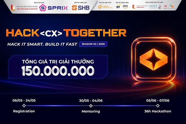 SHB đồng hành cùng Hack (CX) Together 2026, dẫn lối tài năng trẻ bứt phá trong kỷ nguyên số - Ảnh 1. SHB đồng hành cùng Hack (CX) Together 2026, dẫn lối tài năng trẻ bứt phá trong kỷ nguyên số - Ảnh 1.