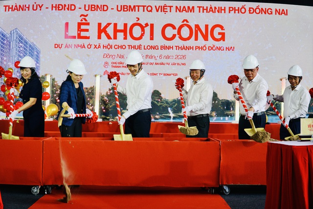 Khởi công dự án nhà ở xã hội cho thuê đầu tiên ở TP Đồng Nai - Ảnh 1.