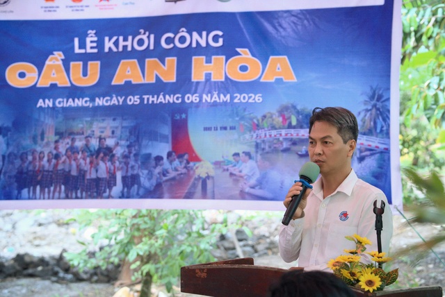 Nhịp Cầu Doanh Nhân - Khởi công xây cầu An Hòa tại xã Vĩnh Hòa, tỉnh An Giang - Ảnh 2.