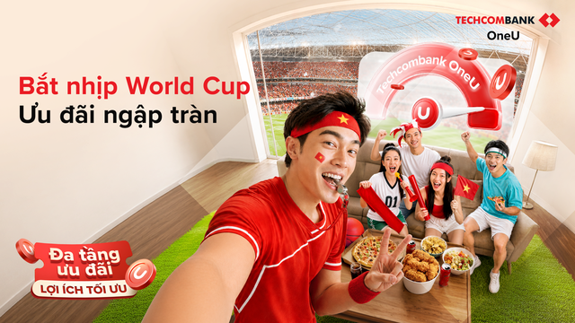 Săn trọn niềm vui World Cup 2026 từ mọi khoản chi tiêu với Techcombank OneU - Ảnh 1.