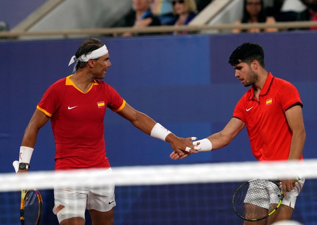 Olympic 2024: Nadal - Alcaraz dừng bước ở tứ kết, khép lại giấc mơ tranh HCV- Ảnh 1.