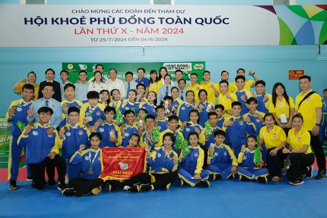 Vovinam TP HCM giành ngôi đầu toàn đoàn Hội khoẻ Phù Đổng toàn quốc 2024- Ảnh 1.