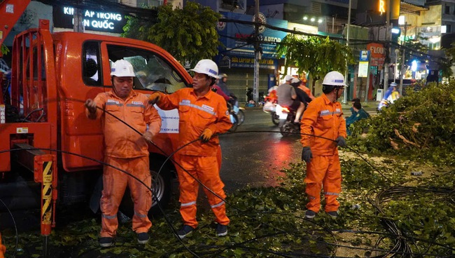 Nhiều cây xanh ở TP HCM bật gốc, có người bị thương trong chiều mưa lớn- Ảnh 13.