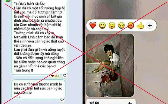 Công an khẳng định không có vụ bắt cóc sinh viên Đà Nẵng nào xảy ra - Ảnh 1. Công an khẳng định không có vụ bắt cóc sinh viên Đà Nẵng nào xảy ra - Ảnh 1.